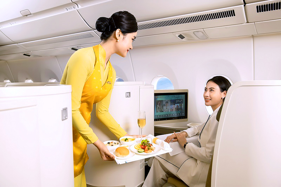 Vietnam Airlines triển khai dịch vụ đặt món ăn trước chuyến bay 