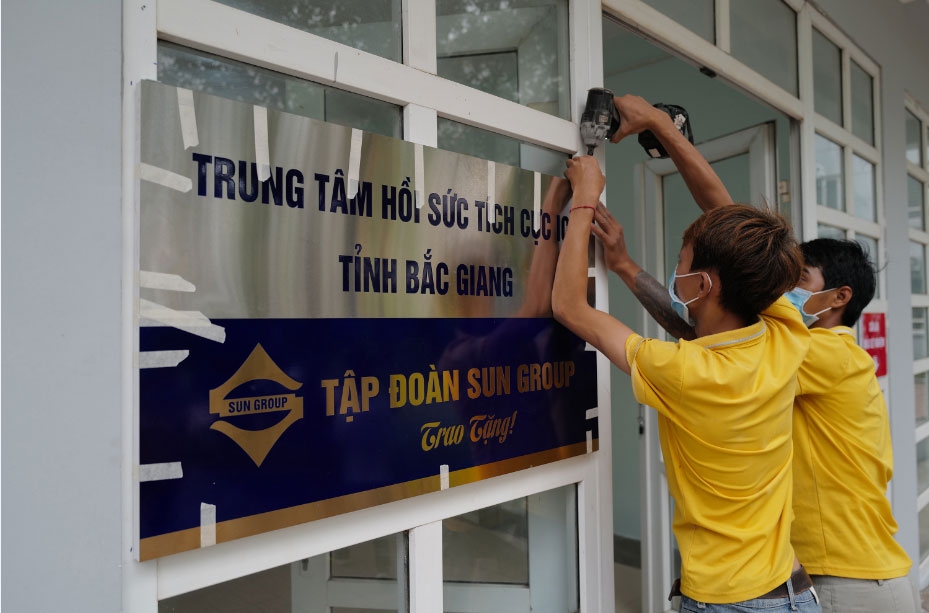 Sun Group chính thức bàn giao Trung tâm Hồi sức tích cực điều trị Covid-19 cho Bắc Giang