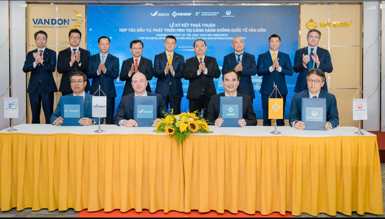 Sun Group ký kết với 3 “ông lớn” hàng không, nghiên cứu đầu tư xây dựng tổ hợp bảo dưỡng máy bay 360 triệu USD tại Vân Đồn