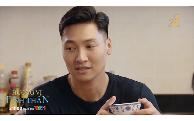 Long tình tứ gọi Nam là vợ trong tập 91 “Hương vị tình thân“. Ảnh: CMH
