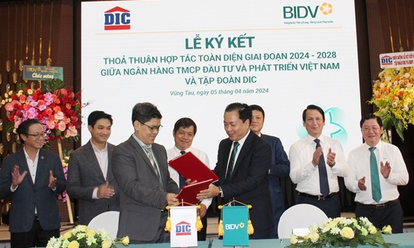 Tập đoàn DIC và BIDV ký kết thỏa thuận hợp tác toàn diện đến năm 2028