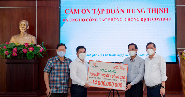 Tập đoàn Hưng Thịnh hỗ trợ hơn 35 tỉ đồng phòng, chống dịch tại Tp.HCM