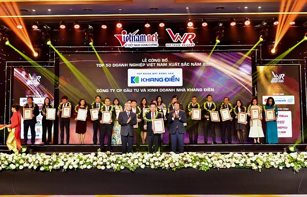 Tập đoàn Khang Điền (KDH) đạt Top 50 Doanh nghiệp Việt Nam xuất sắc 4 năm liên tiếp Tập đoàn Khang Điền (KDH) đạt Top 50 Doanh nghiệp Việt Nam xuất sắc 4 năm liên tiếp