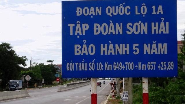 Tập đoàn Sơn Hải cam kết bảo hành 10 năm các tuyến do doanh nghiệp này thi công