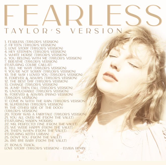 Taylor Swift tiết lộ ngày phát hành album mới 'Fearless (Taylor's Version)' - ảnh 1