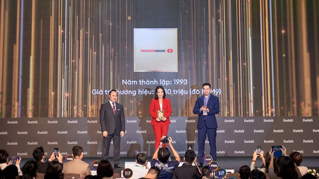 Techcombank được vinh danh Top2 Thương hiệu tài chính dẫn đầu Việt Nam