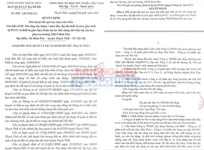 Công ty An toàn Hà Nội và Công ty Tâm Phúc bắt tay nhau thành lập liên danh trúng gói thầu hơn 48 tỷ đồng Công ty An toàn Hà Nội và Công ty Tâm Phúc bắt tay nhau thành lập liên danh trúng gói thầu hơn 48 tỷ đồng