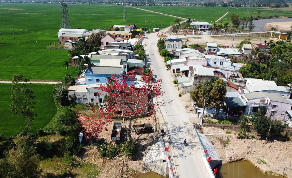 Tháng 3, chiêm ngưỡng những cây gạo già ra hoa rực đỏ nơi miền Trung - ảnh 2