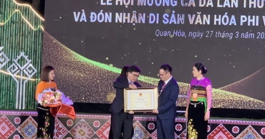 Thanh Hóa đón nhận Di sản văn hóa phi vật thể Quốc gia Lễ hội Mường Ca Da