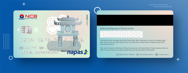 Thẻ chip NCB tích hợp với phương thức thanh toán không tiếp xúc