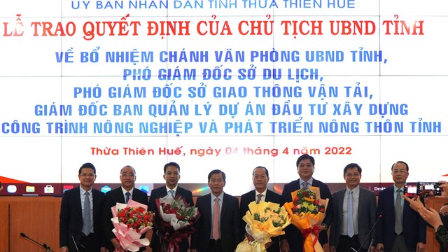 Thừa Thiên - Huế: Bổ nhiệm lãnh đạo chủ chốt các sở, ngành