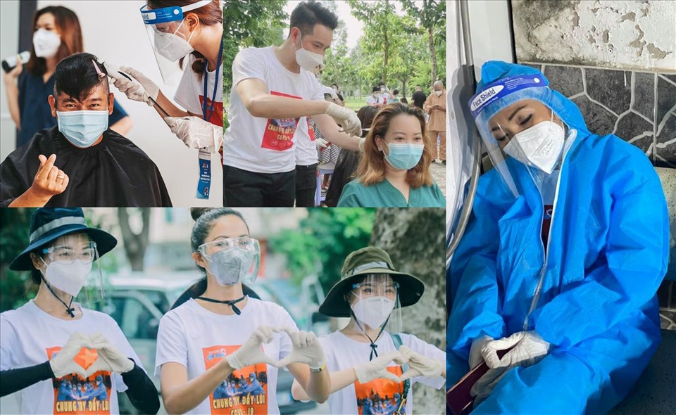Toàn cảnh hành trình tình nguyện, xung phong chống dịch của nghệ sĩ Việt