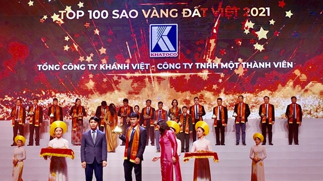 Tổng công ty Khánh Việt đạt giải thưởng TOP 100 Sao Vàng Đất Việt 2021