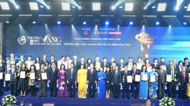 TP. Hồ Chí Minh vinh danh 32 doanh nghiệp đạt giải thưởng Thương hiệu Vàng lần 4 năm 2023