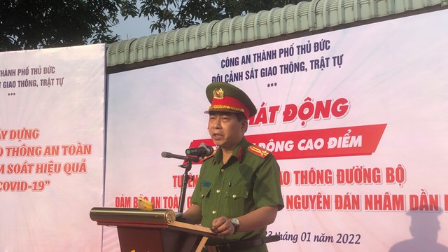 TP Thủ Đức ra quân đợt cao điểm đảm bảo ATGT dịp Tết