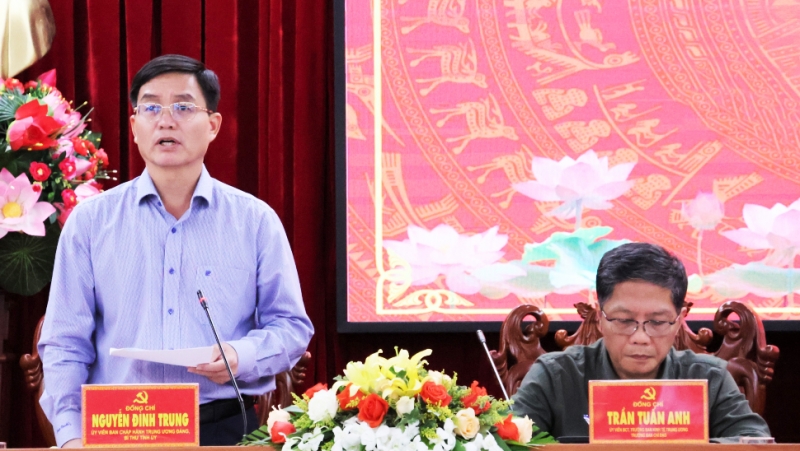 Bí thư Tỉnh ủy Đắk Lắk Nguyễn Đình Trung phát biểu tại buổi lễ