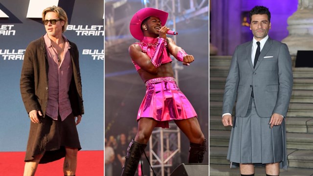 Từ Brad Pitt đến Lil Nas X: Ngày càng nhiều đàn ông chuyển sang... mặc váy