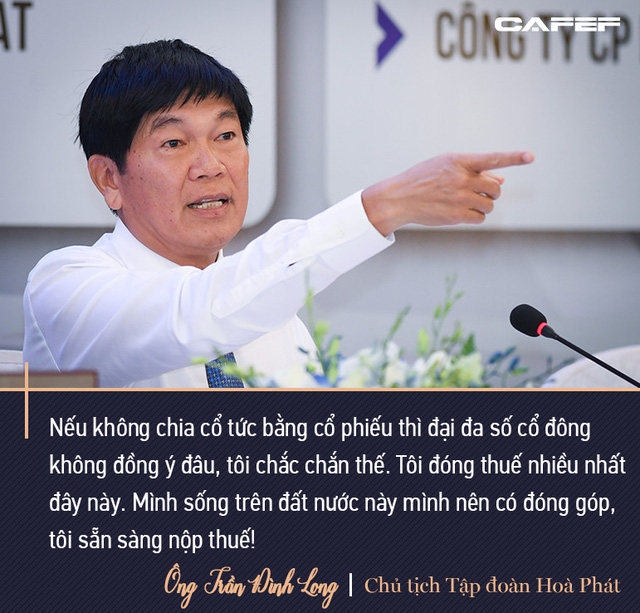 Chủ tịch Hoà Phát Trần Đình Long: Mình sống trên đất nước này mình nên có đóng góp, tôi sẵn sàng nộp thuế - Ảnh 7. Chủ tịch Hoà Phát Trần Đình Long: Mình sống trên đất nước này mình nên có đóng góp, tôi sẵn sàng nộp thuế - Ảnh 7.