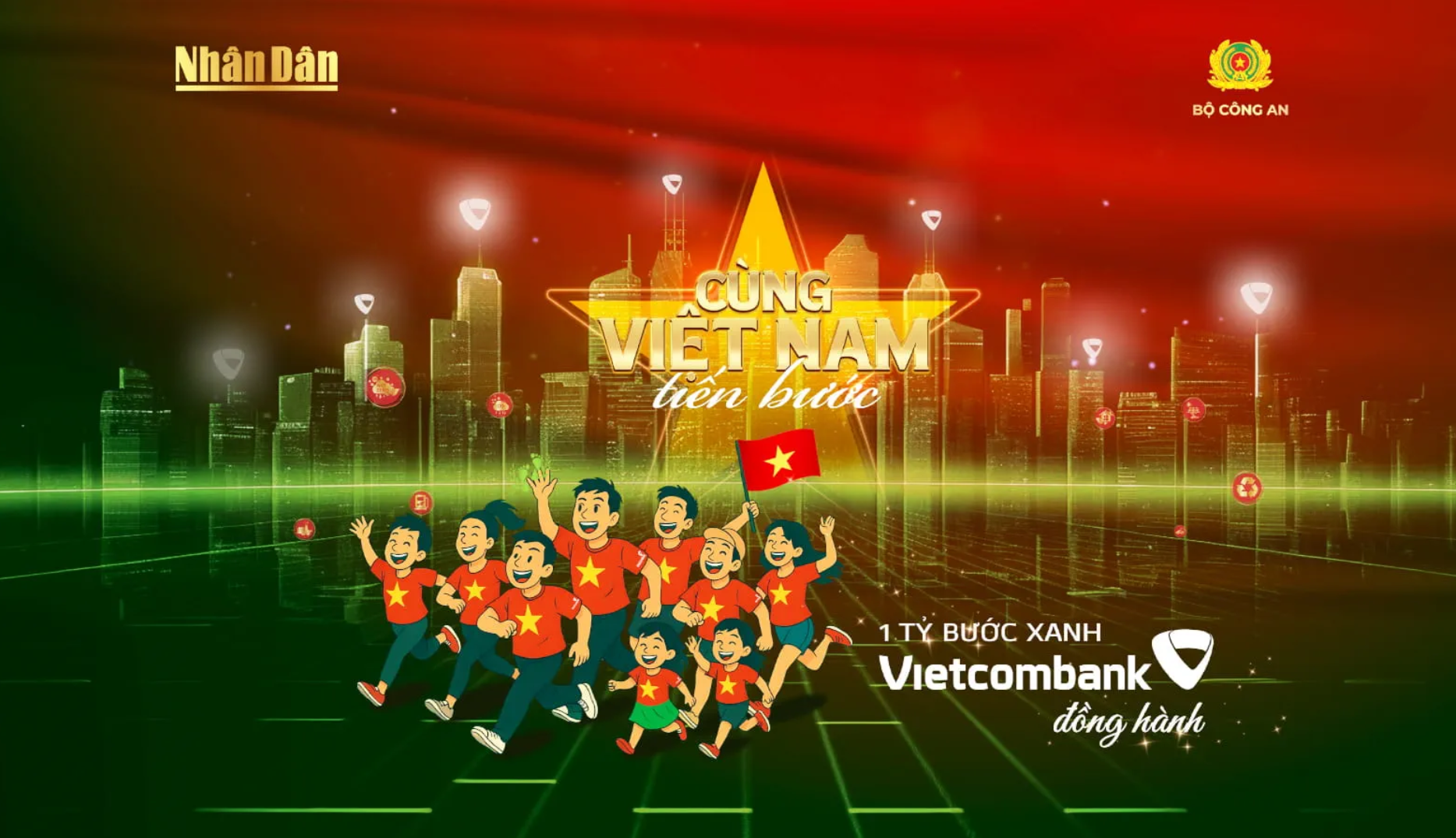 VCB đồng hành cùng chương trình 'Cùng Việt Nam tiến bước - 1 tỷ bước chân tiến vào kỷ nguyên mới' 