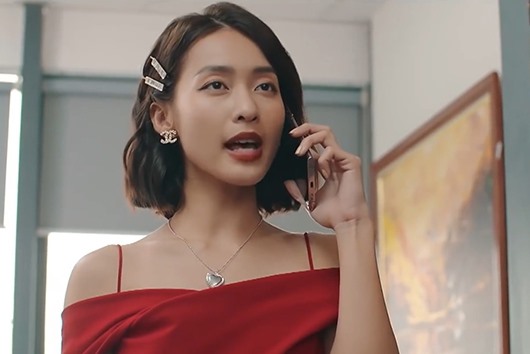 Khả Ngân trong phim “11 ngày 5 tháng“. Ảnh: CMH