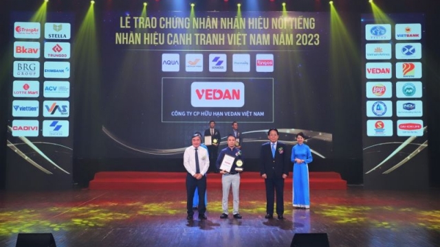 Vedan được vinh danh “Top 10 nhãn hiệu nổi tiếng Việt Nam” năm 2023 