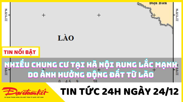 VIDEO: Người dân ở chung cư Hà Nội hốt hoảng vì rung lắc