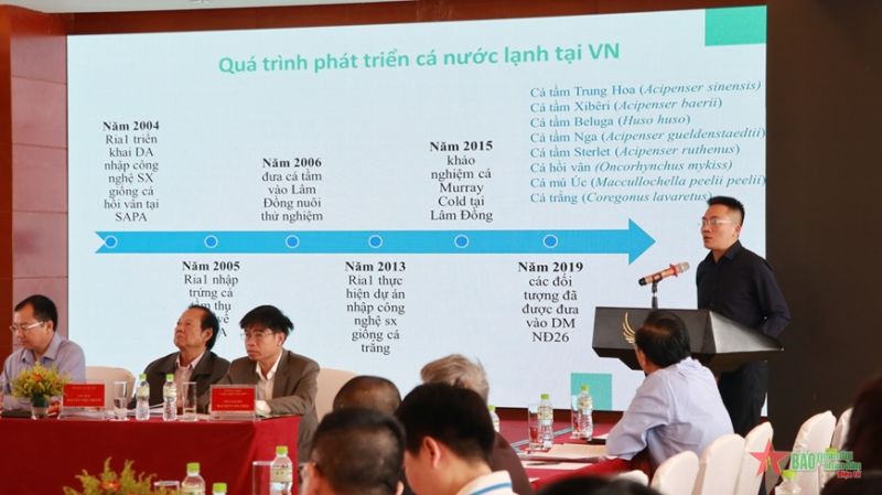 Các đại biểu tham dự Hội nghị Tổng kết 20 năm phát triển cá nước lạnh. Các đại biểu tham dự Hội nghị Tổng kết 20 năm phát triển cá nước lạnh.