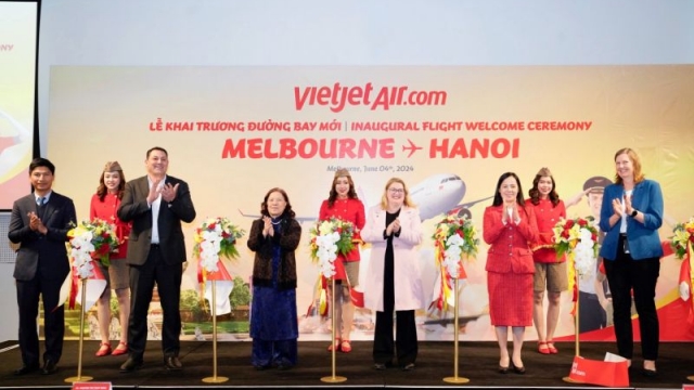 Vietjet khai trương đường bay kết nối Melbourne với Hà Nội, vé Thương gia khuyến mãi tới 50%