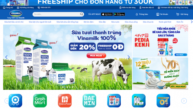 Vinamilk có 5 nhãn hiệu lọt Top 10 thương hiệu sữa và sản phẩm từ sữa được chọn mua nhiều nhất