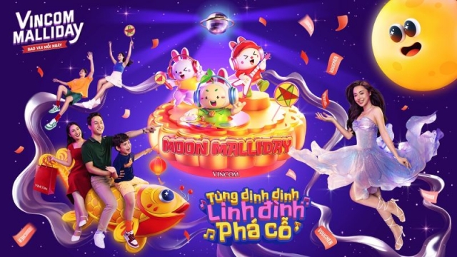 Vincom khởi động lễ hội Trung thu 2024 “Moon Malliday – Tùng dinh dinh, linh đình phá cỗ’ 