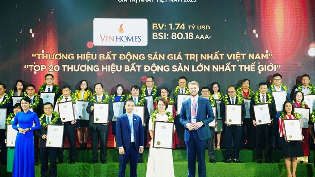 Vinhomes vào top 20 thương hiệu bất động sản giá trị nhất thế giới