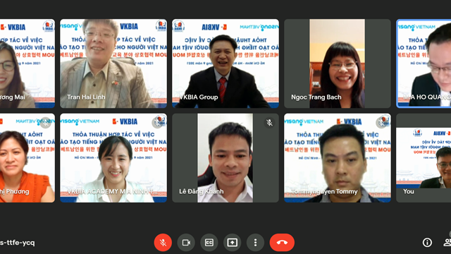 VKBIA – VISANG: Liên kết đào tạo tiếng Hàn cho người Việt Nam