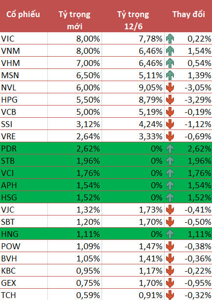 VNM ETF thêm mới 6 cổ phiếu PDR, STB, VCI, APH, HSG và HNG trong kỳ review quý 2/2021 - Ảnh 1. VNM ETF thêm mới 6 cổ phiếu PDR, STB, VCI, APH, HSG và HNG trong kỳ review quý 2/2021 - Ảnh 1.