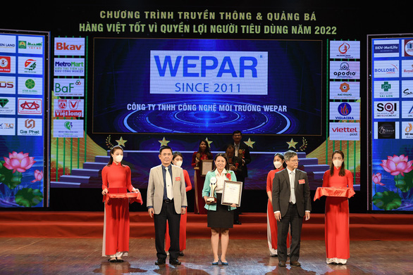Thương hiệu WEPAR đạt ‘Top 20 Thương hiệu vàng Việt Nam 2022’