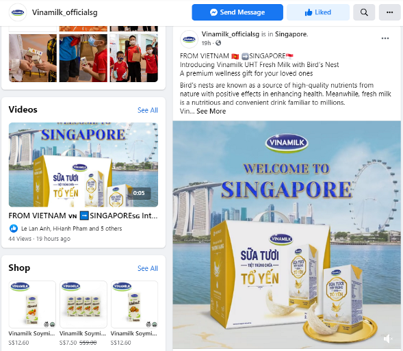 Xuất khẩu sữa tươi tổ yến đi Singapore, Vinamilk gia tăng sức cạnh tranh trong phân khúc cao cấp - Ảnh 2.