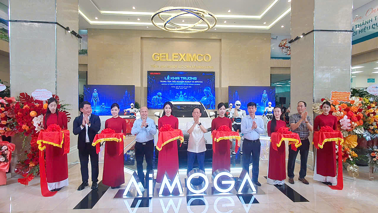 GELEXIMCO khai trương Trung tâm Trải nghiệm Robot AI AIMOGA: Mở rộng không gian công nghệ, kiến tạo giá trị việc làm mới